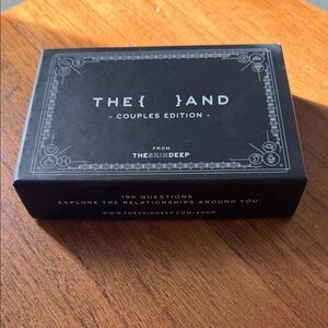 The { } Band Couples Edition Card Game - Black